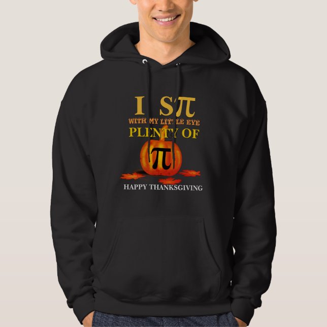 Roligt I SPY PUMPKIN PAJ Thanksgiving Hoodie (Framsida)