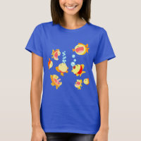 Roligt i tecknaden Fiskens Tank Kvinnor T-Shirt