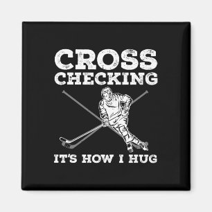 Roligt Ice Hockey Art För manar Women Kids Ice Hoc Magnet