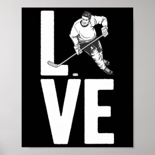 Roligt Ice Hockey Art För manar Women Sport Ice Ho Poster