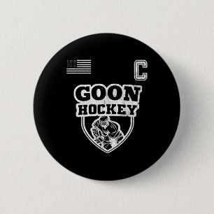 Roligt Ice Hockey - Team Goon Kapten Knapp