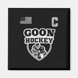 Roligt Ice Hockey - Team Goon Kapten Magnet