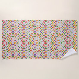 Roligt Ice Pop Mosaic Beach Towel