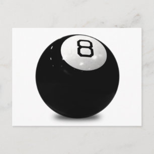 ROLIGT-ICON LOGOTYP BLACK WHIT FÖR QUEBALL BASSÄNG VYKORT