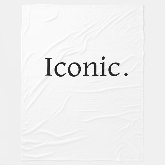 Roligt-ikonfilt Fleecefilt (Framsidan)