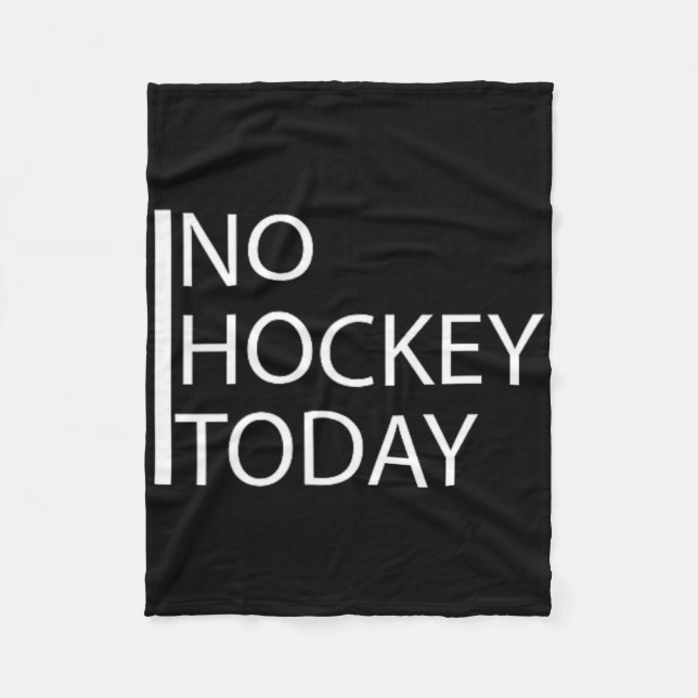 Roligt Ingen hockey idag _1 Fleecefilt (Framsidan)