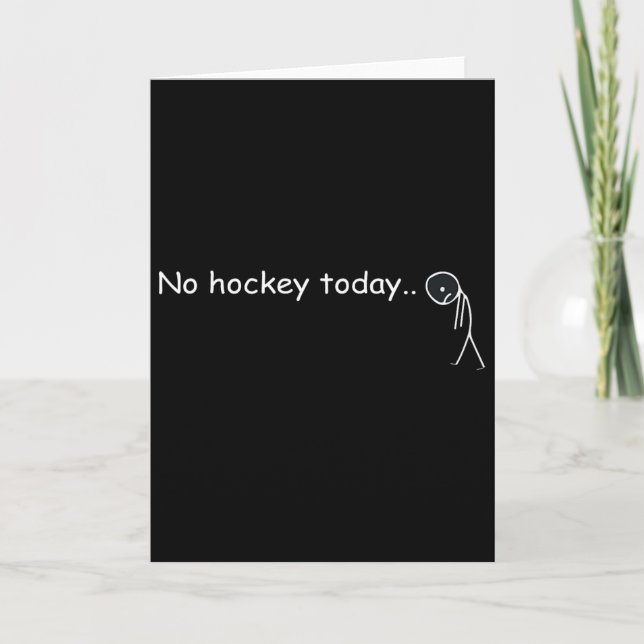 Roligt Ingen Hockey Idag _5  Kort (Framsida)
