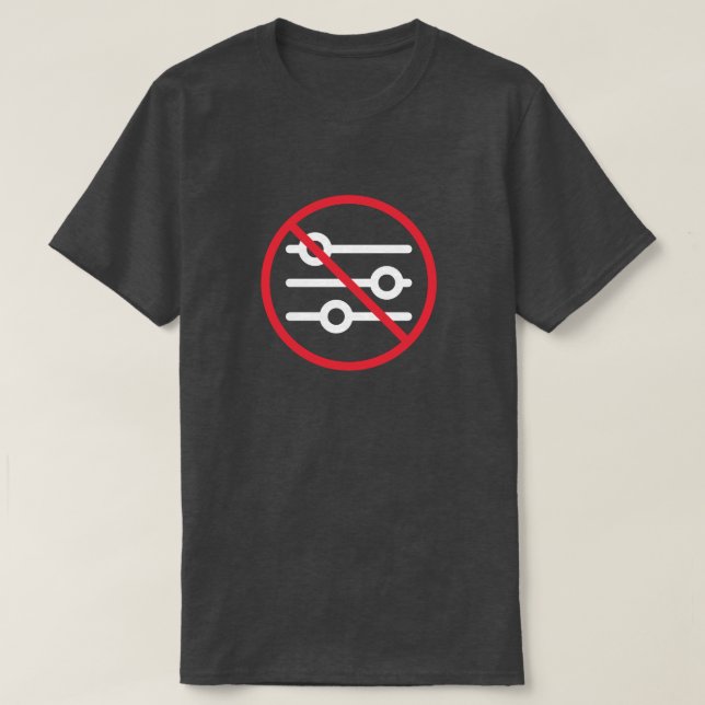 Roligt Inget Filter T Shirt (Design framsida)