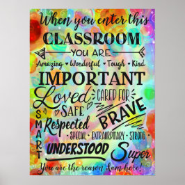 Roligt Inspiration Classroom Teacher Education Poster