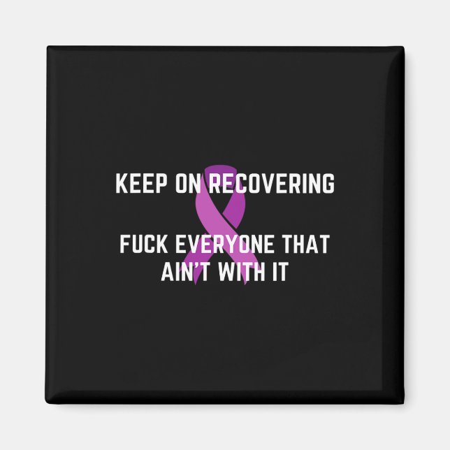Roligt Inspirational Drug Recovery Månad - överdos Magnet (Framsidan)