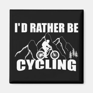 roligt inspirerande cykelcitat magnet