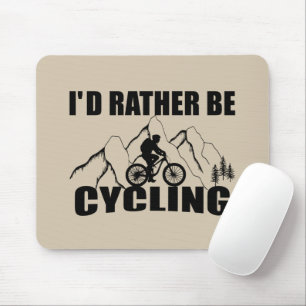 roligt inspirerande cykelcitat musmatta