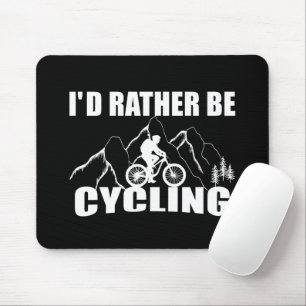 roligt inspirerande cykelcitat musmatta
