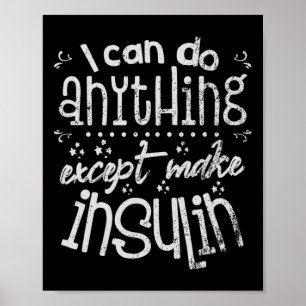 Roligt Insulin T1d- diabetes Poster