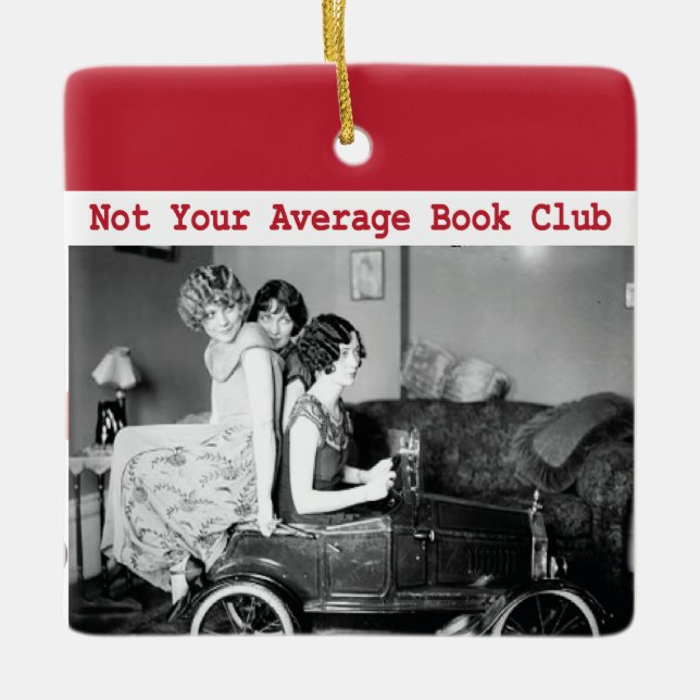 Roligt inte dina genomsnittliga julgransprydnad keramik (Framsida)