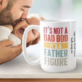 Roligt inte ett citattecken för Pappa Bod Far Figu Kaffemugg