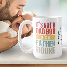 Roligt inte ett citattecken för Pappa Bod Far Figu Kaffemugg