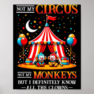 Roligt Inte Min Cirkus Inte Mina Apor Men Jag Vet  Poster