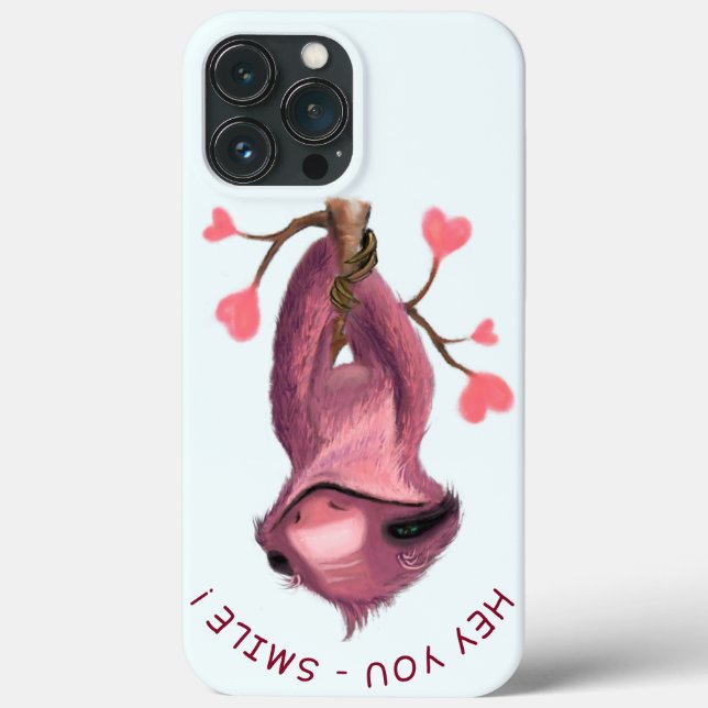 Roligt iPhone-fodral med lekfull dovhjort - Anpass (Baksida)