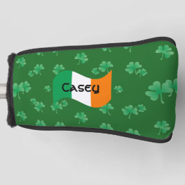 Roligt Irish Flagga with Shamrocks Personlig