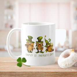 Roligt Irish Gnomes Lycklig St patrick's day Kaffemugg