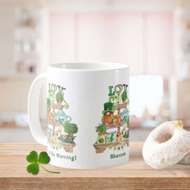 Roligt Irish Knickknack stand Anpassningsbar St pa Kaffemugg (Fun Irish Knickknack Stand Custom St. Patrick's Day Coffee Mug)