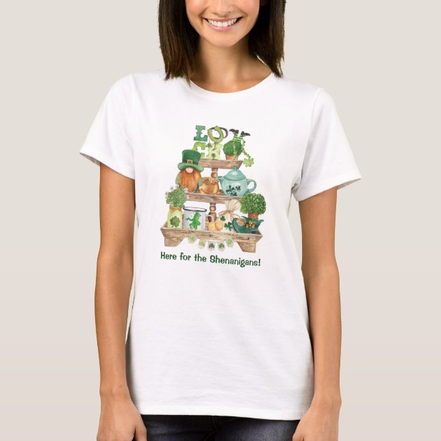 Roligt Irish Knickknack stand Anpassningsbar St pa T Shirt (Framsida)