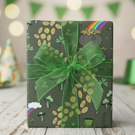 Roligt Irish St patricks day Leprechaun Shamrock T Presentpapper