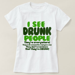 Roligt irländskt dricka för öl tee shirt