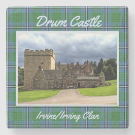 Roligt Irvine/Irving Klan'Drum Castle & Tartan Stenunderlägg