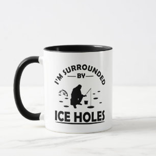 Roligt isfiskecitat mugg