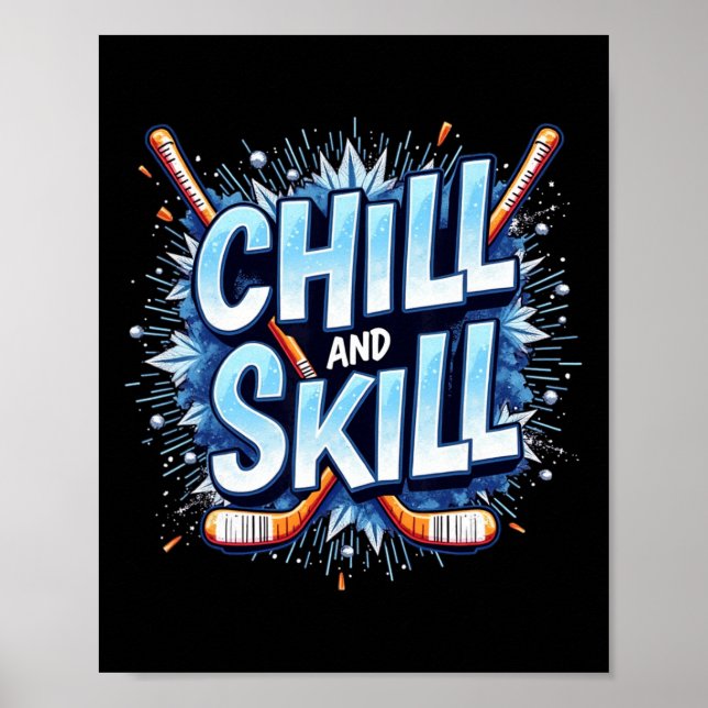 Roligt ishockeycitat presentförmåga  poster (Framsidan)