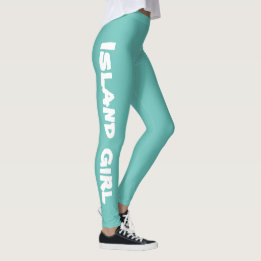 roligt ISLAND GIRL-typografi | Leggings
