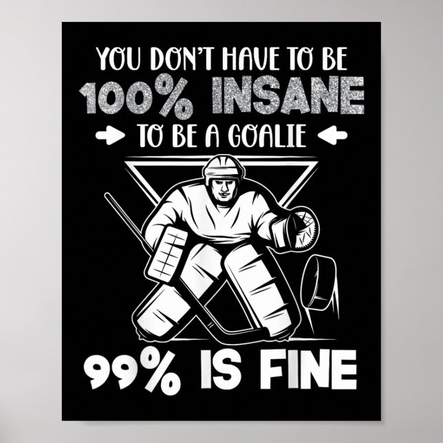 Roligt Ist Hockey Målvakt Säger  Poster (Framsidan)