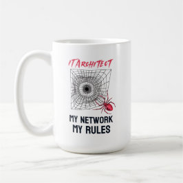 Roligt IT-nätverksadministratörshumorpresent Kaffemugg