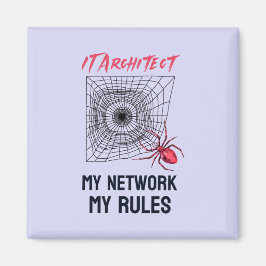 Roligt IT-nätverksadministratörshumorpresent Magnet