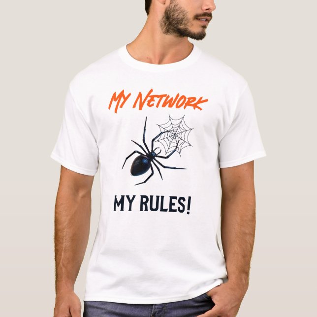 Roligt IT-nätverksadministratörshumorpresent T Shirt (Framsida)