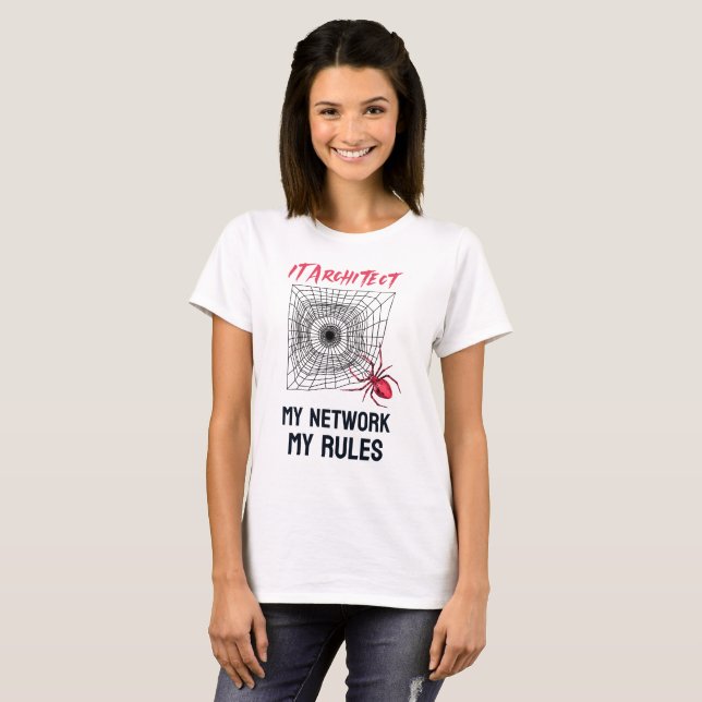 Roligt IT-nätverksadministratörshumorpresent T Shirt (Hel framsida)