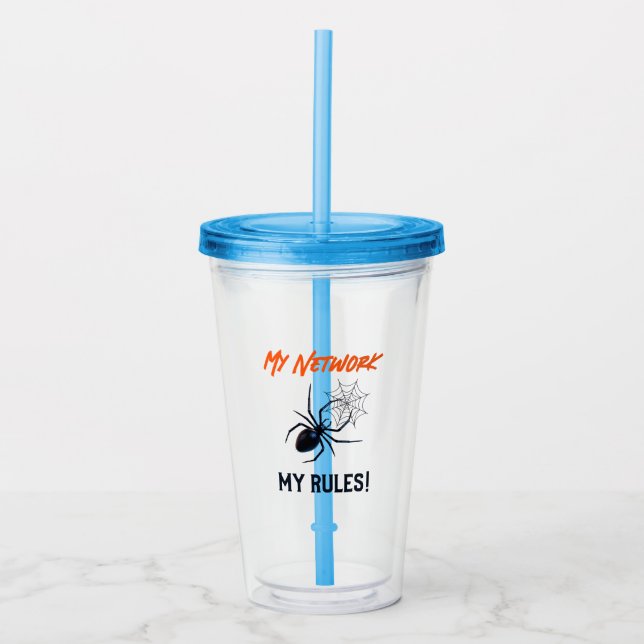 Roligt IT-nätverksadministratörshumorpresent Take Away Mugg (Framsida)
