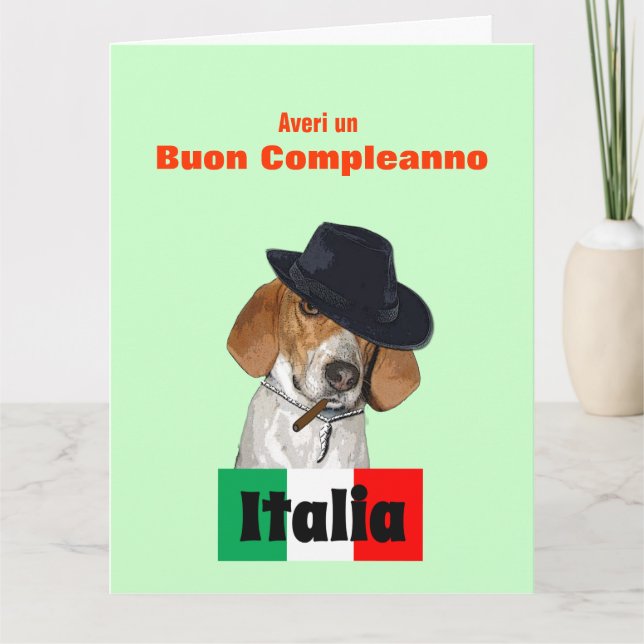 Roligt italienskt kort för (Framsida)
