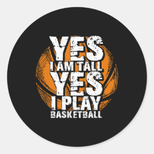 Roligt Ja, jag är ju redo att spela Ringar Player Runt Klistermärke