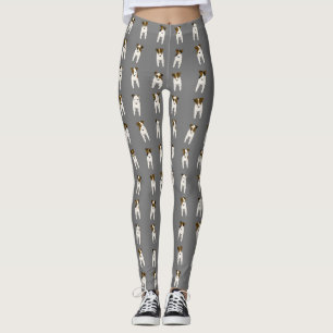Roligt Jack Russell Terriers grått eller ANY färg Leggings