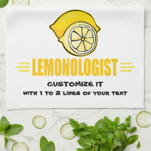 Roligt Jag Älskar Citroner Kökshandduk