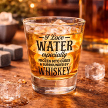 Roligt Jag älskar vatten fruset i whisky