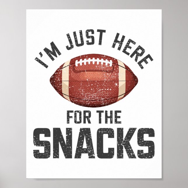 Roligt jag är bara här för snacks Footll 2  Poster (Framsidan)