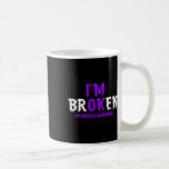 Roligt Jag är bruten överdoseringsspruta Ribbon öv Kaffemugg<br><div class="desc">Roligt Jag är bruten överdoseringsspruta Ribbon överdoseringsmedvetenhet</div>
