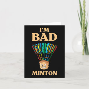 Roligt jag är D Minton Shuttle Dminton Spelare Kort