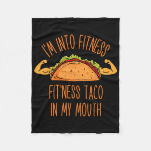 Roligt Jag är Intresserad Av Fitness Fleecefilt