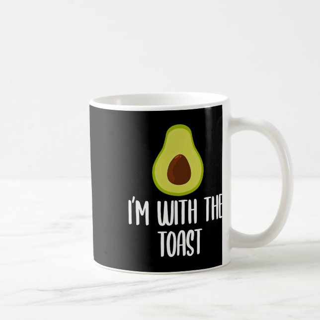 Roligt jag är med gisten Avocado Halloween Par C Kaffemugg (Höger)