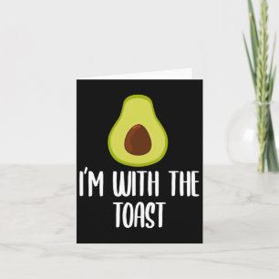 Roligt jag är med gisten Avocado Halloween Par C Kort